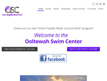 Tablet Screenshot of ooltewahswimcenter.com